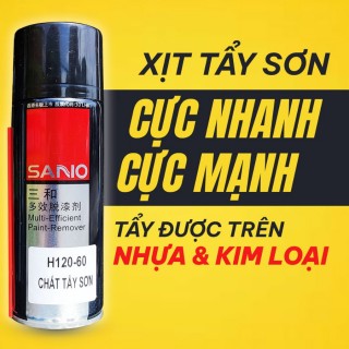 Xịt tẩy sơn SANO cực mạnh chuyên tẩy sơn trên kim loại, nhựa, thủy tinh dung tích 400ml